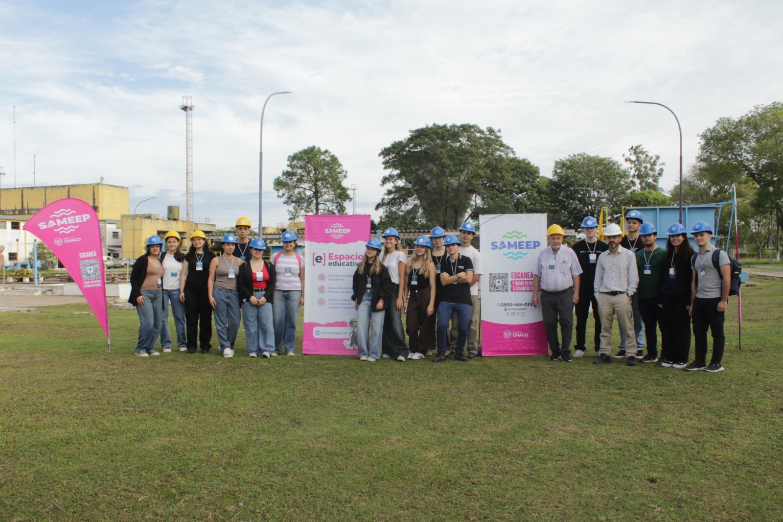 Visita a Las Plantas Potabilizadoras de estudiantes de Ingeniería Química de la Universidad Tecnológica Nacional.