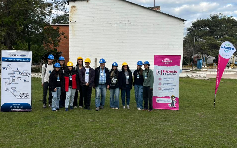 Visita a Las Plantas Potabilizadoras de estudiantes de Ingeniería Química de la Universidad Tecnológica Nacional.