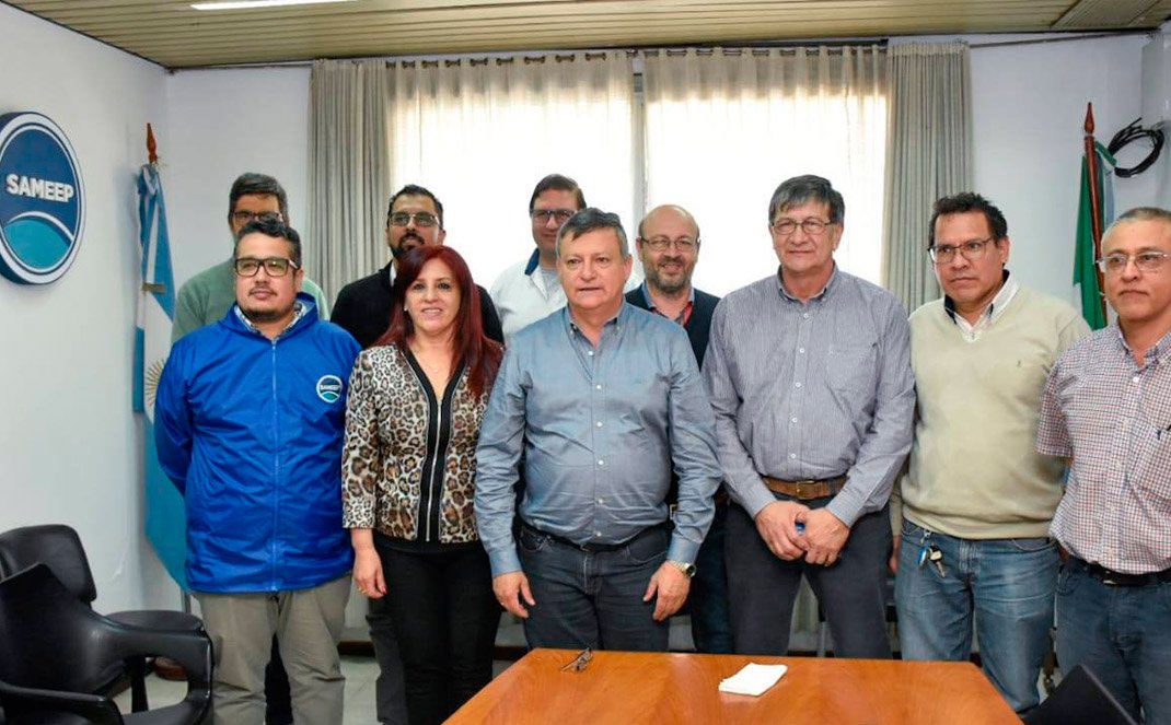 Ing. Domingo Peppo, se reunió en la sede central con el Directorio y gerentes de la empresa - SAMEEP