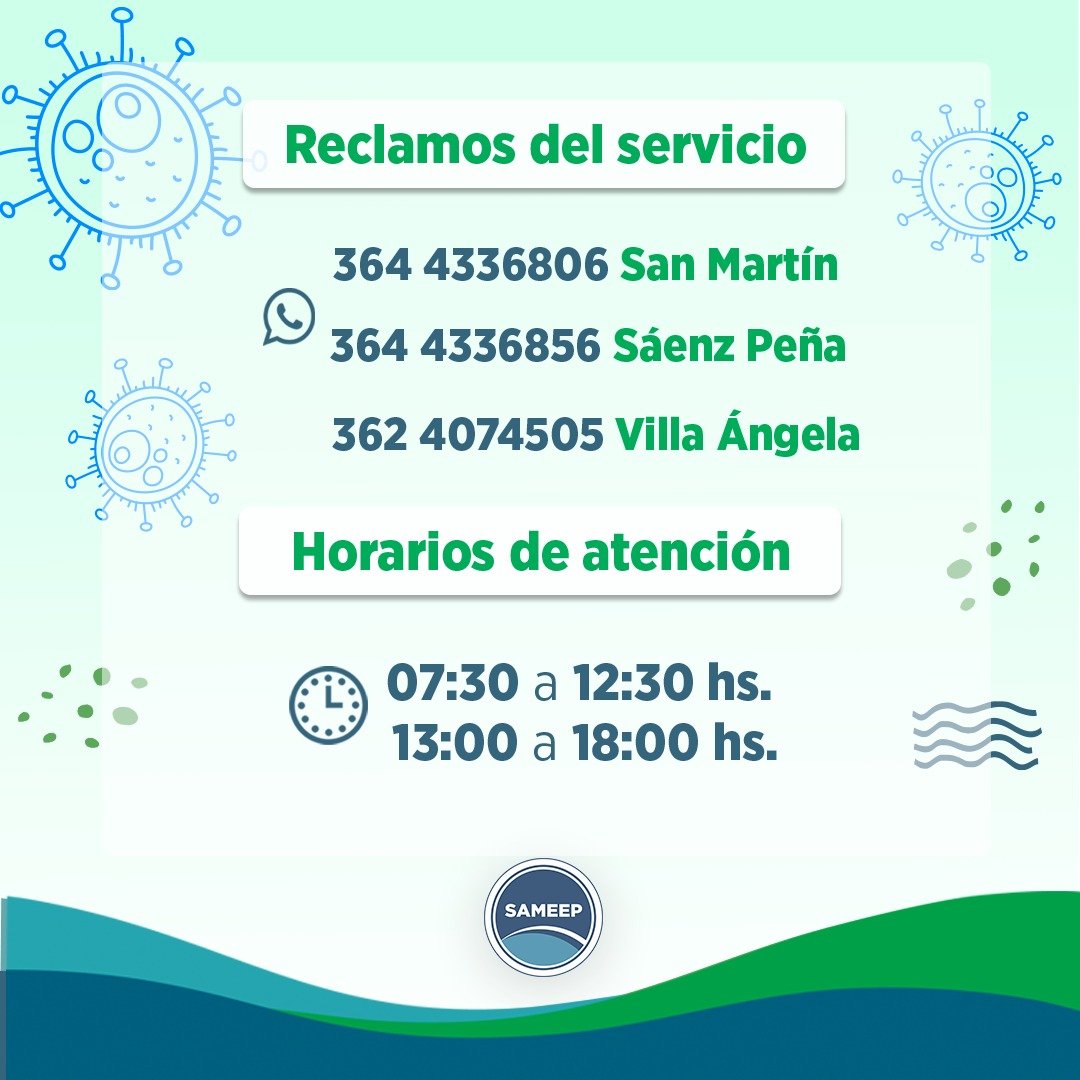 Nuestros tel fonos de contacto Sameep